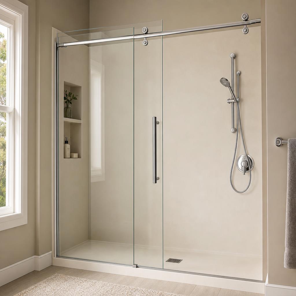 Recently remodeled bathroom in a Abingdon, MD home