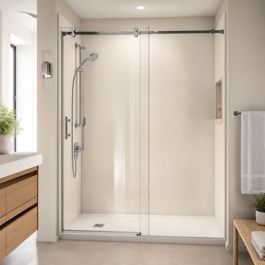 Renovated bathroom in a home in Adams County