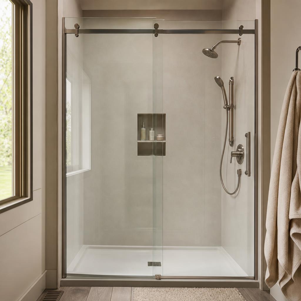 Renovated bathroom in a home in Adams County