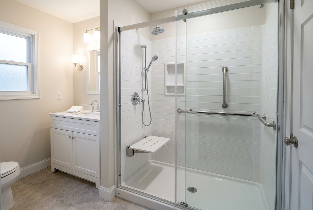 Recently remodeled bathroom in a Alger Heights, MI home