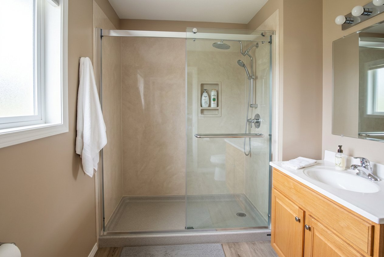 Recently remodeled bathroom in a Allendale, MI home