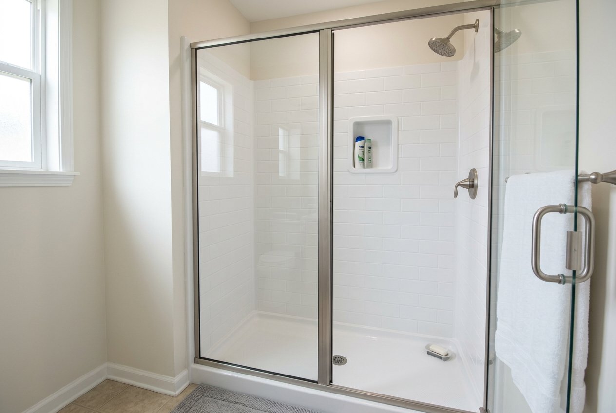 Recently remodeled bathroom in a Alpine Township, MI home