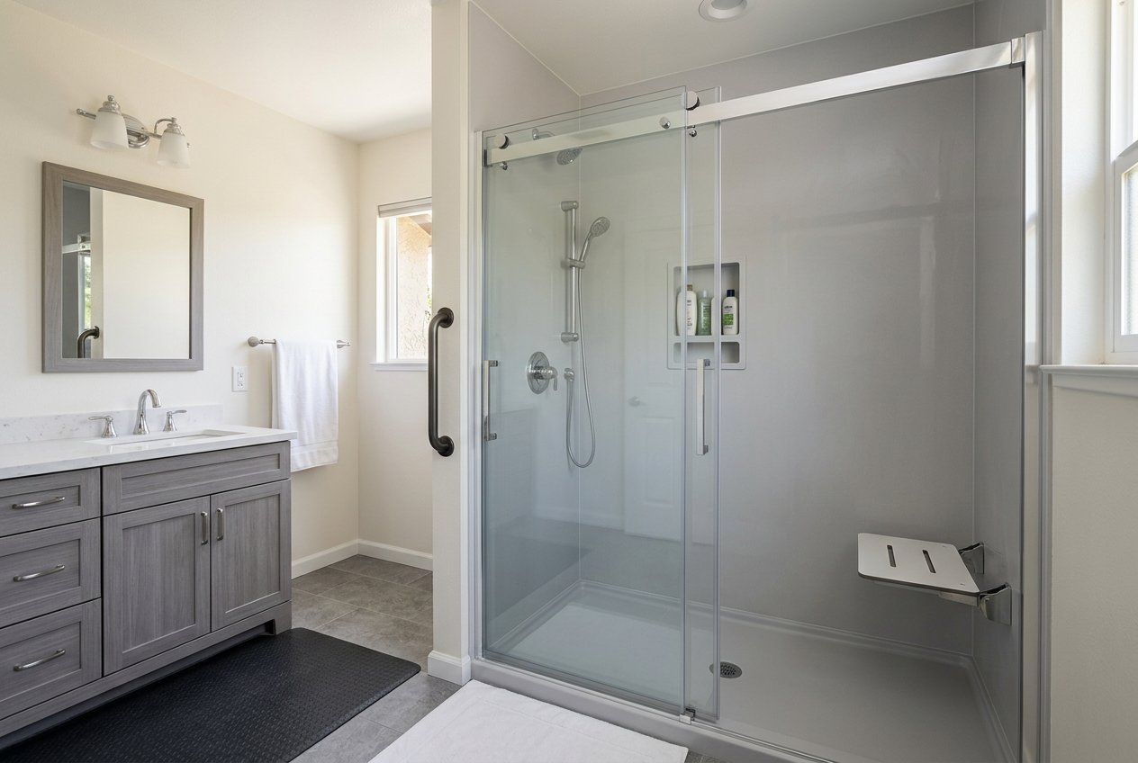 Recently remodeled bathroom in a Altoona, IA home