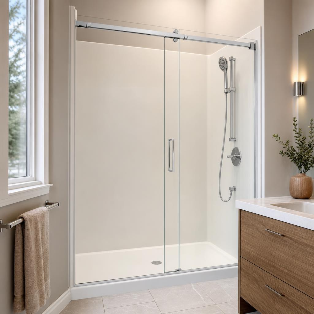 Renovated bathroom in a home in Arapahoe County