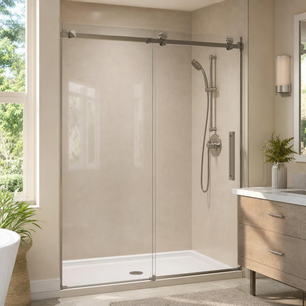 Recently remodeled bathroom in a Arlington, MA home