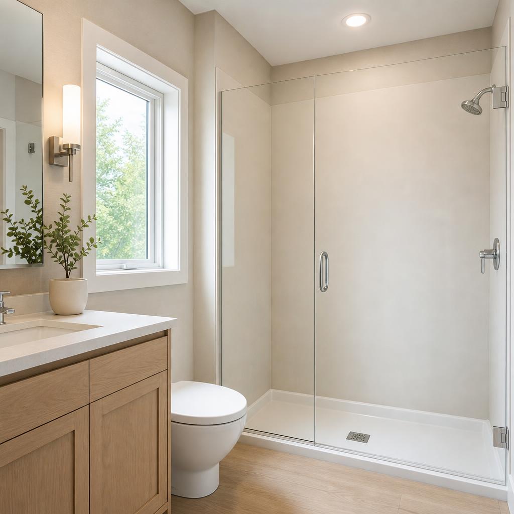 Recently remodeled bathroom in a Ashville, AL home