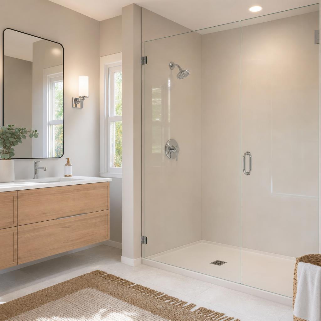 Recently remodeled bathroom in a Ballast Point, FL home