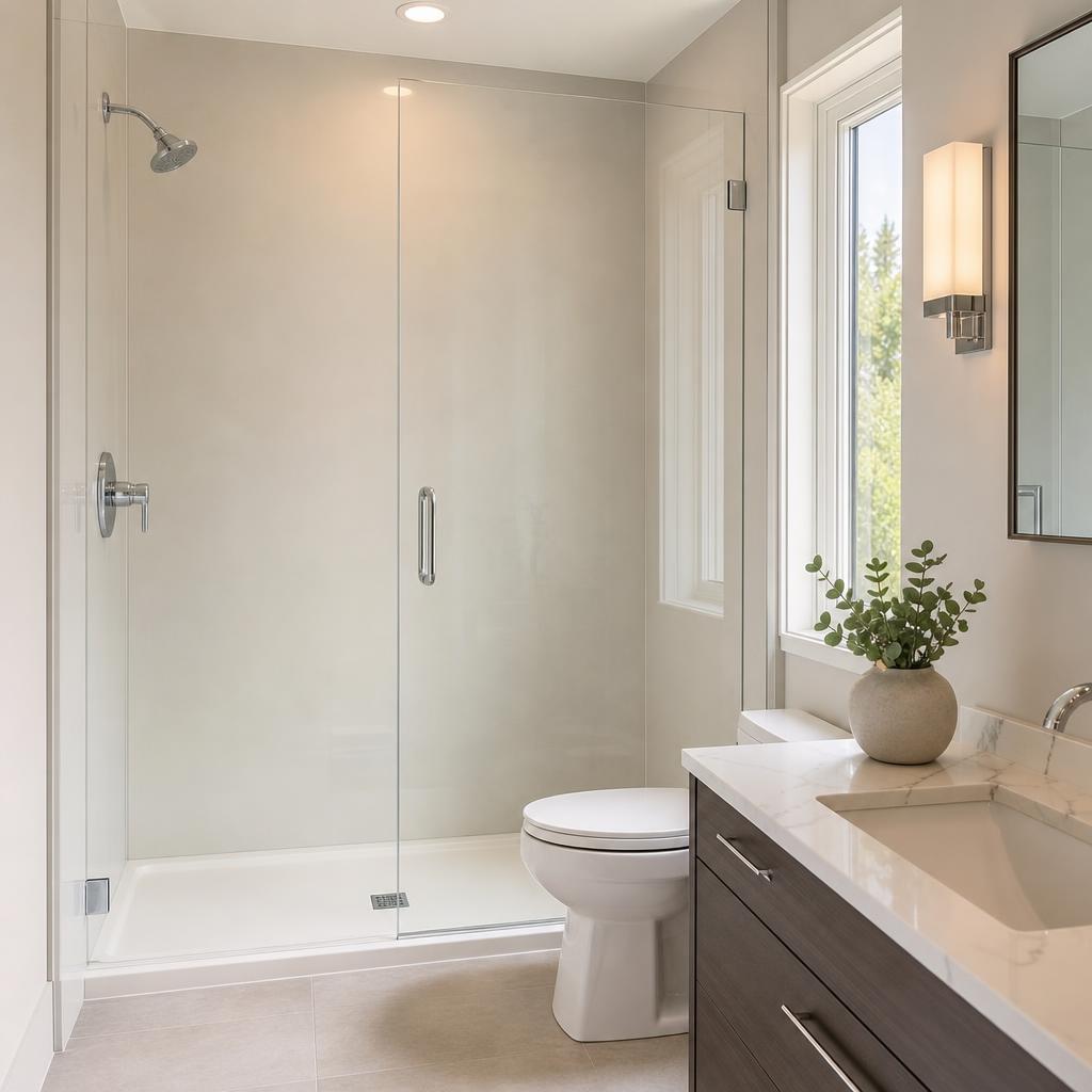 Renovated bathroom in a home in Baltimore City