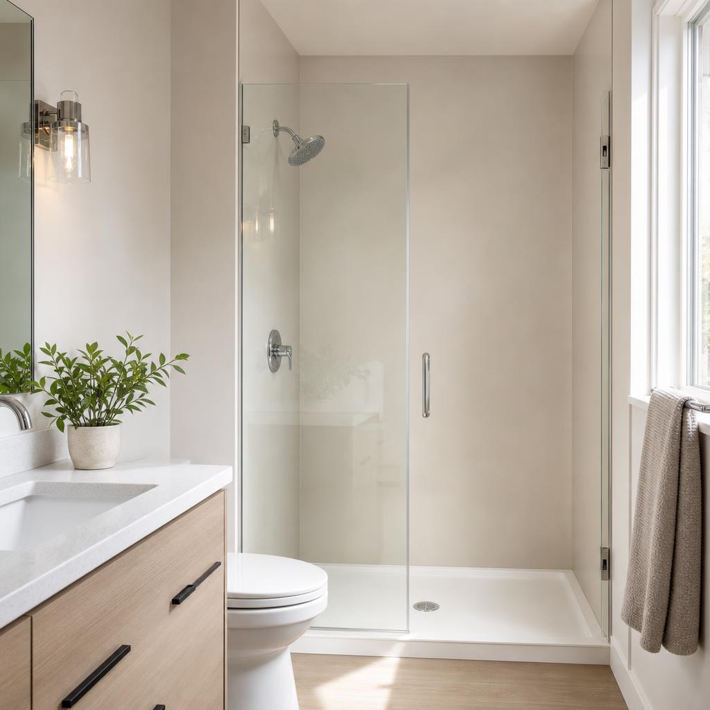 Recently remodeled bathroom in a Bates-Hendricks, IN home