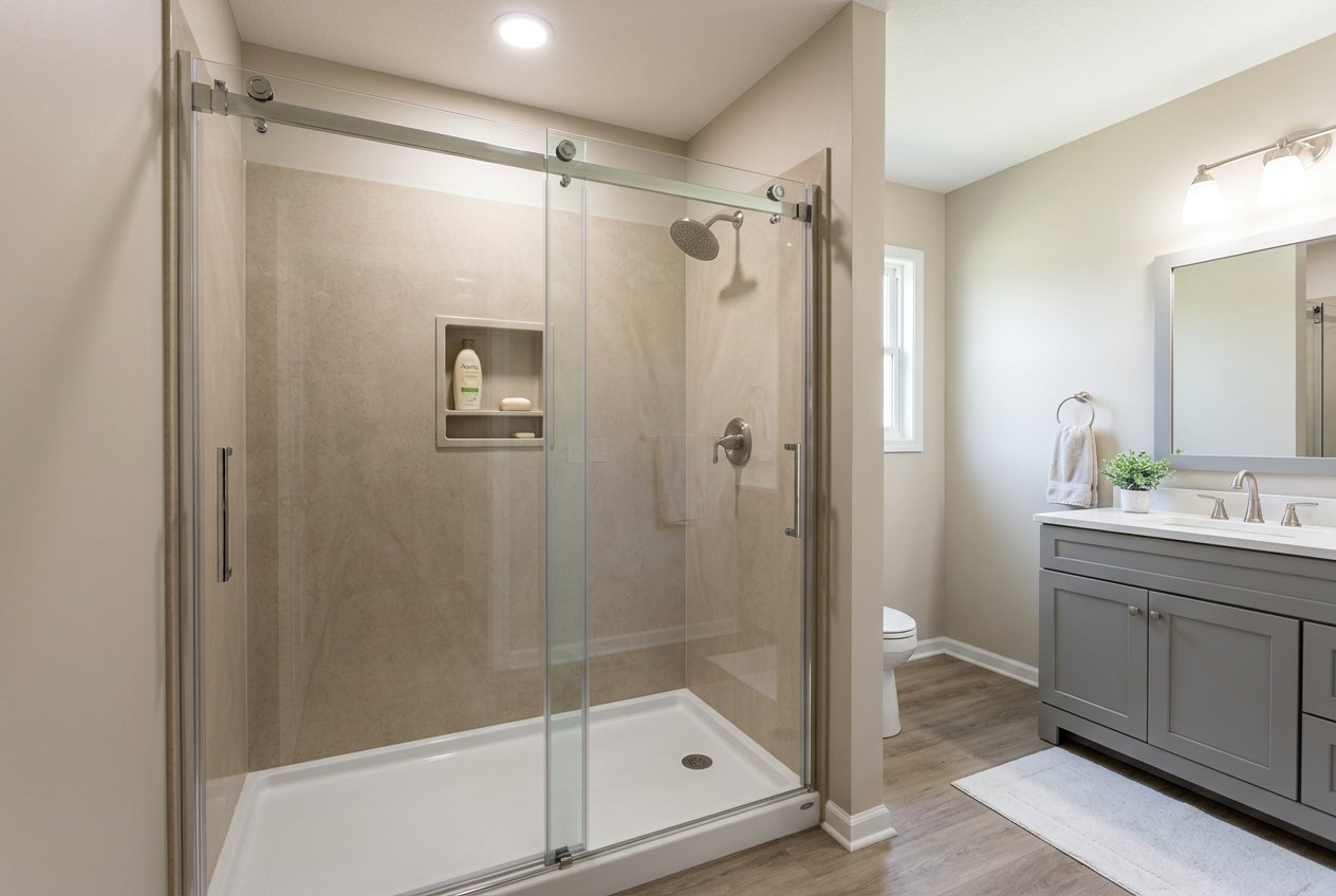 Recently remodeled bathroom in a Parma, OH home