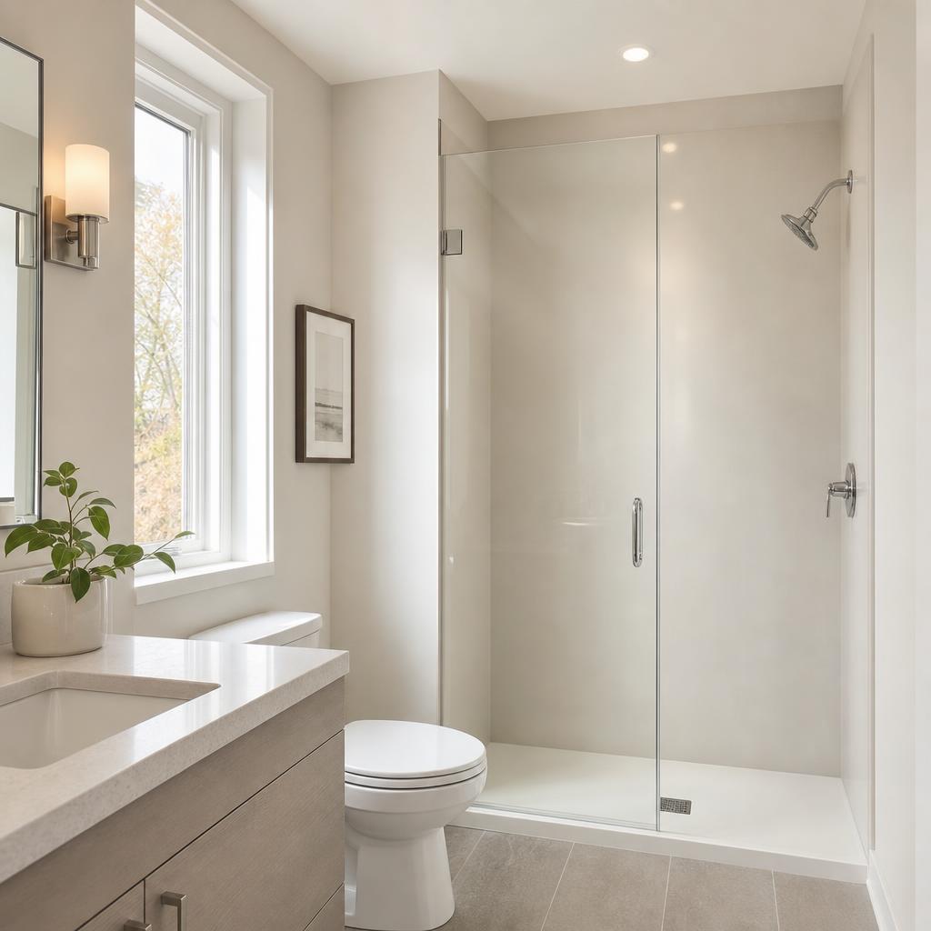 Recently remodeled bathroom in a Bayard, IA home