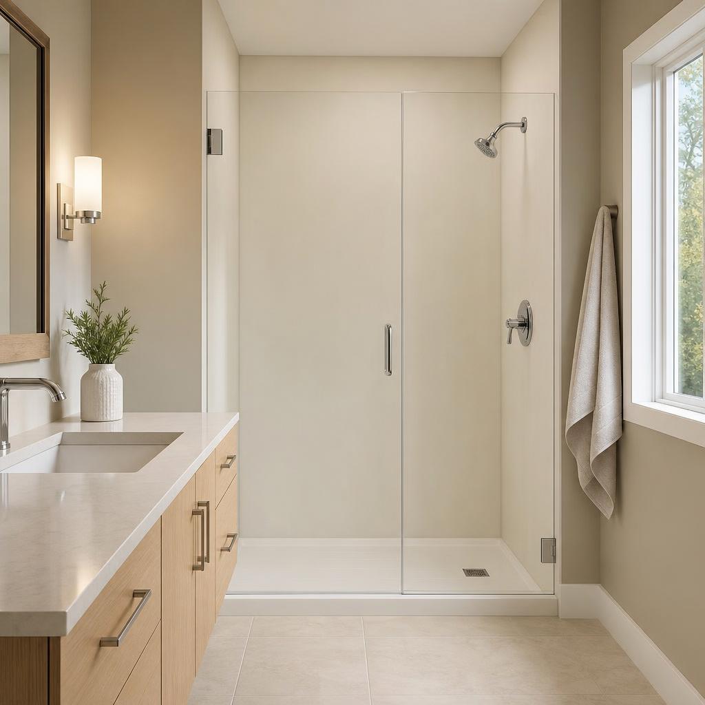 Recently remodeled bathroom in a Beaumont, KY home