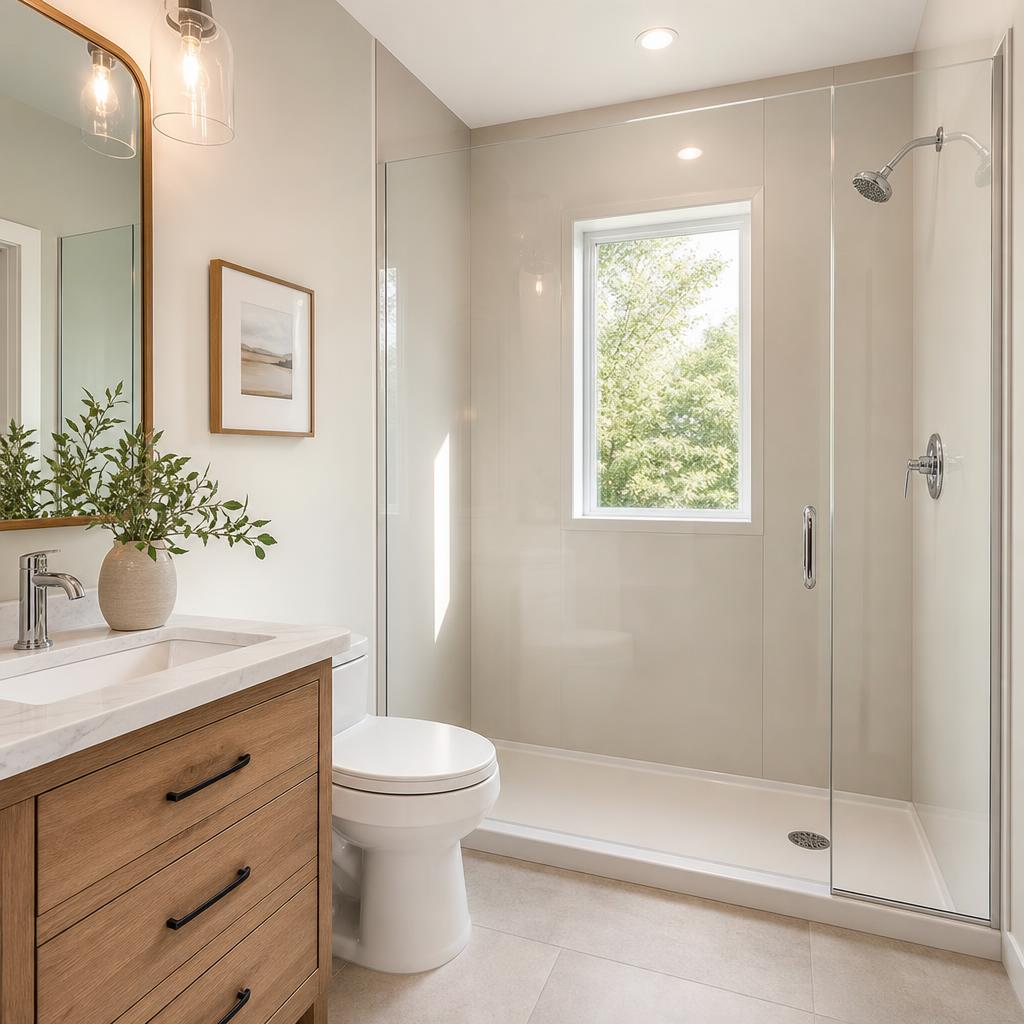 Recently remodeled bathroom in a Beaver Falls, PA home