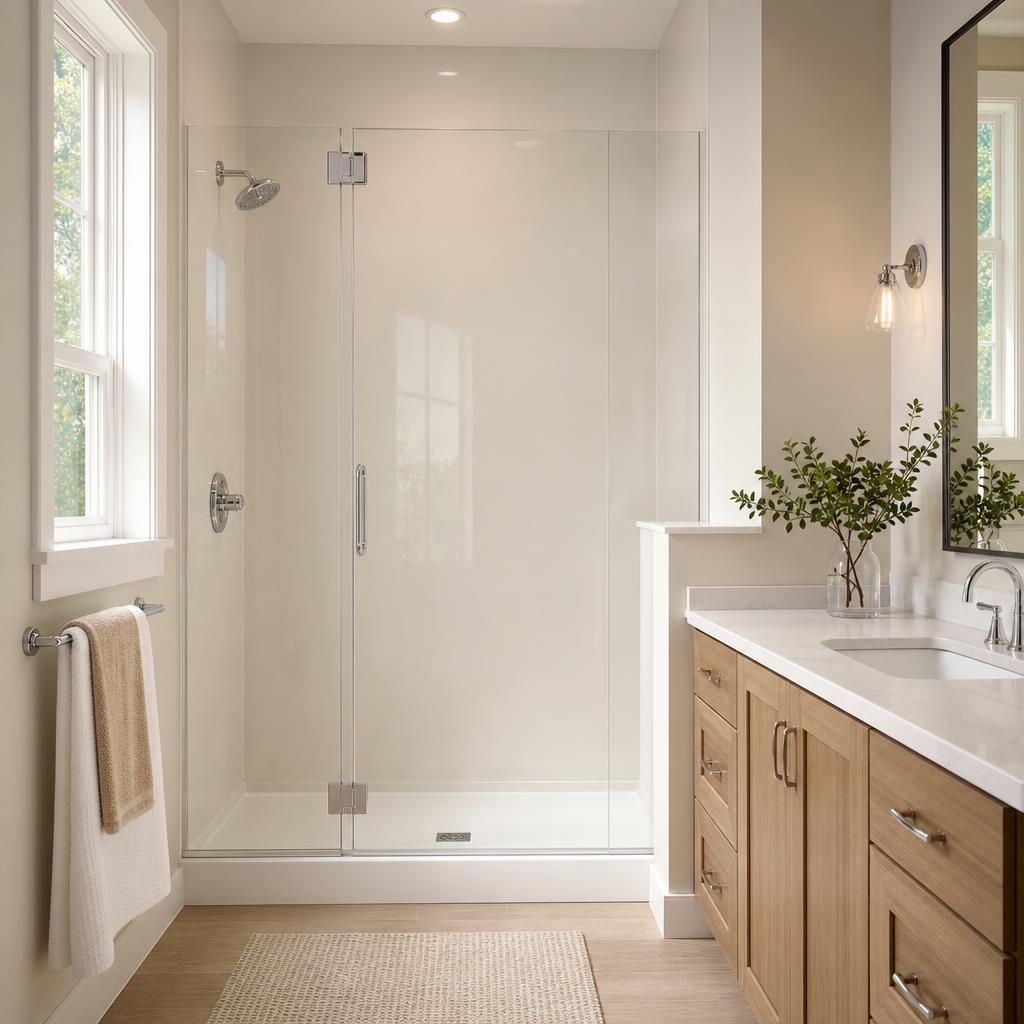 Recently remodeled bathroom in a Becknerville, KY home