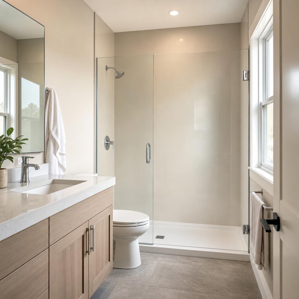 Recently remodeled bathroom in a Beech Grove, IN home