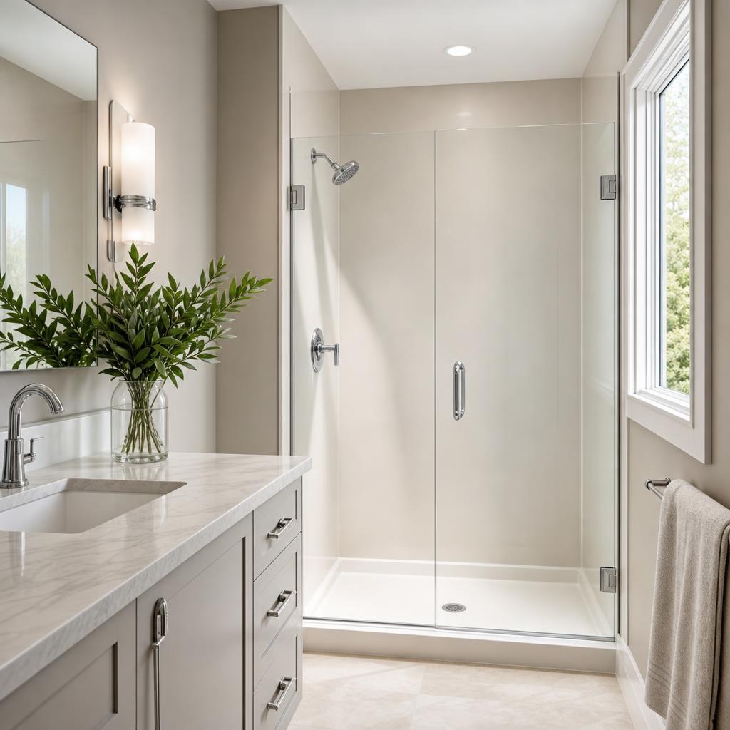 Recently remodeled bathroom in a Belding, MI home