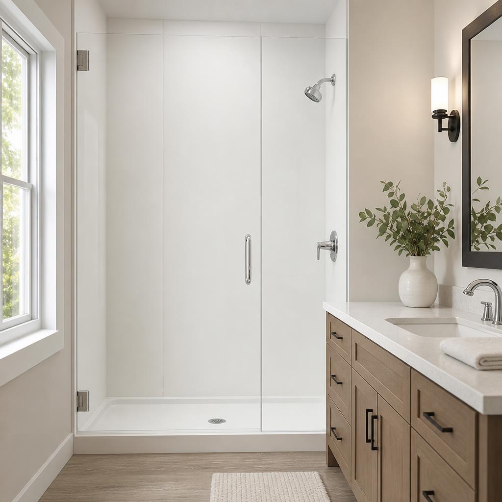 Recently remodeled bathroom in a Belle Mina, AL home