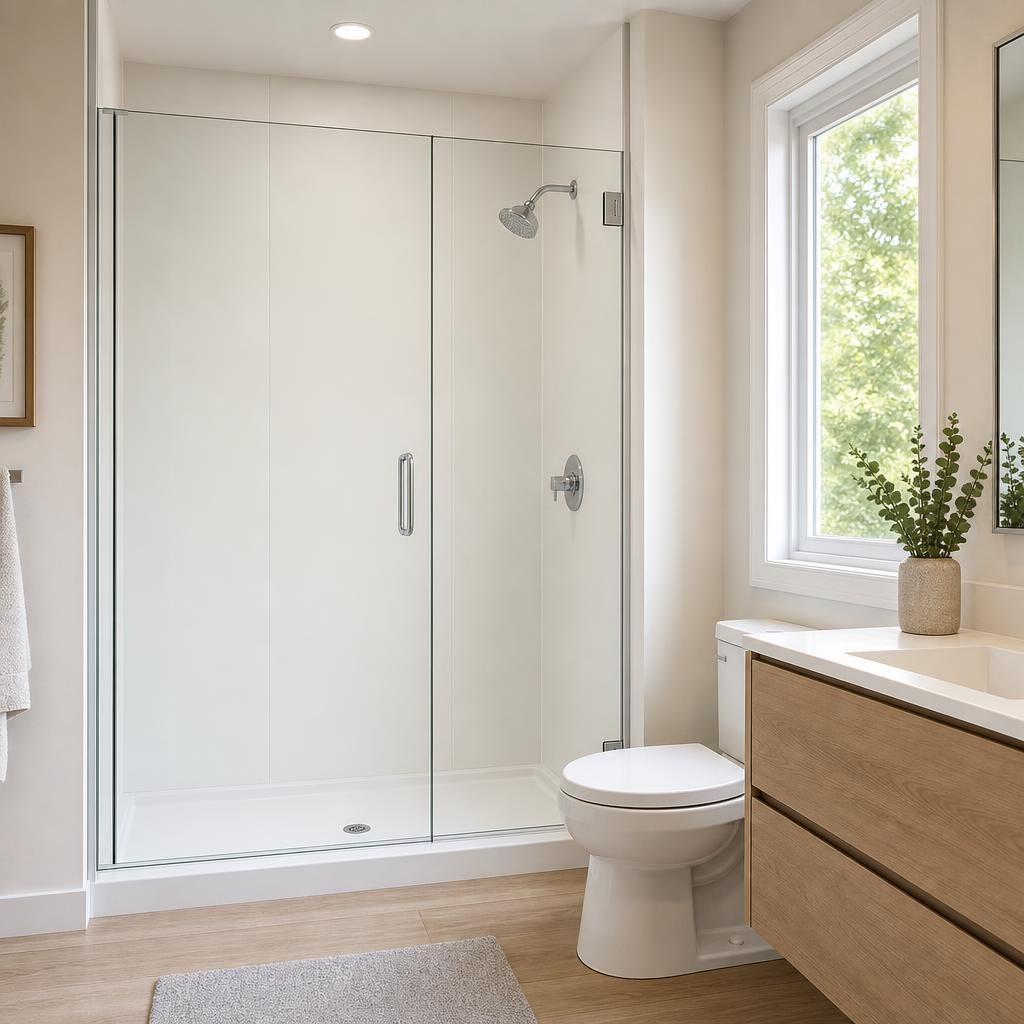 Recently remodeled bathroom in a Bennett, CO home