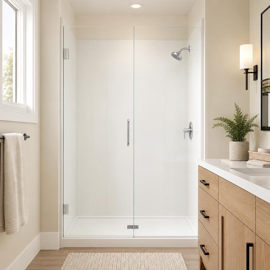 Recently remodeled bathroom in a Berkeley Lake, GA home