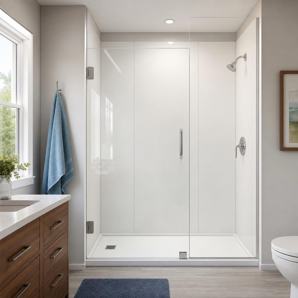 Recently remodeled bathroom in a Big Cove, AL home