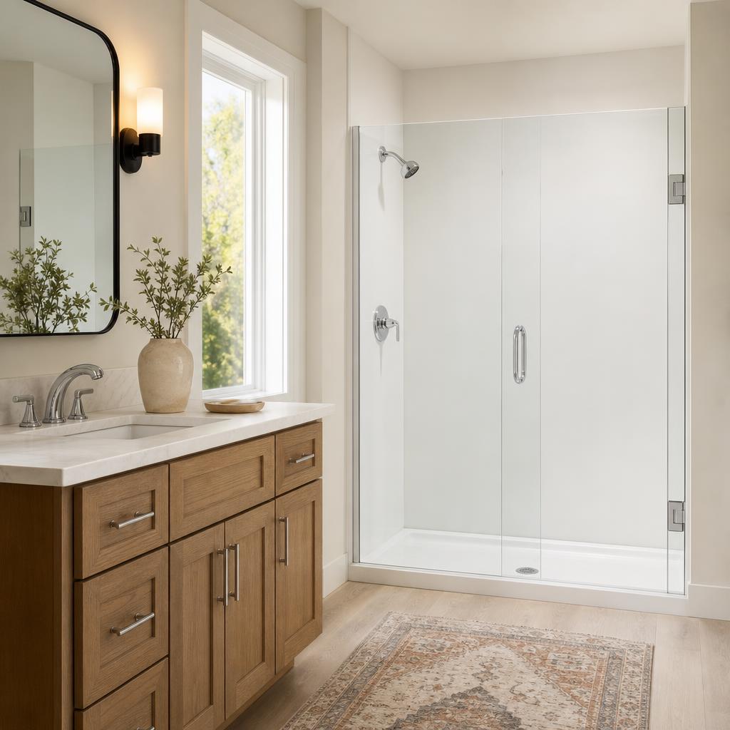 Recently remodeled bathroom in a Brannon Crossing, KY home