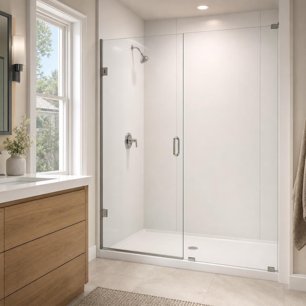 Recently remodeled bathroom in a Brent, AL home