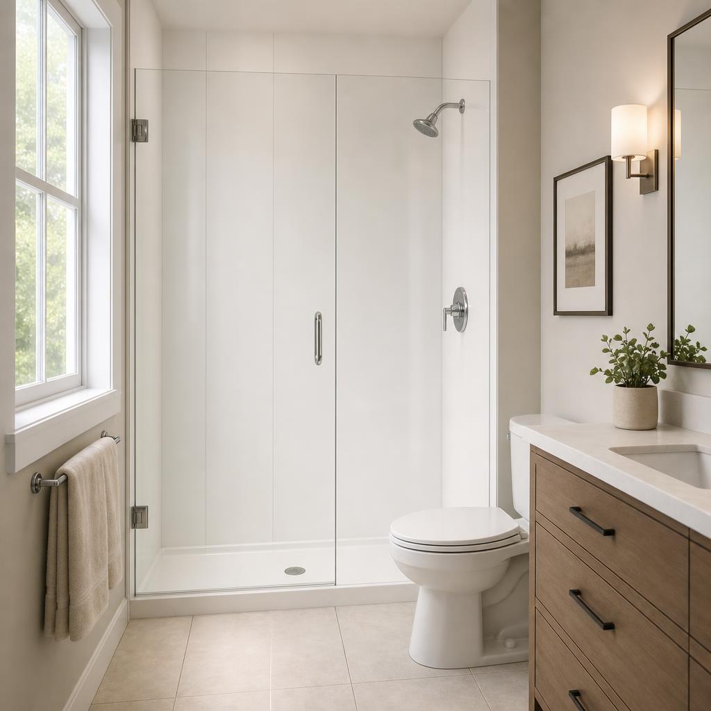 Recently remodeled bathroom in a Brighton, CO home