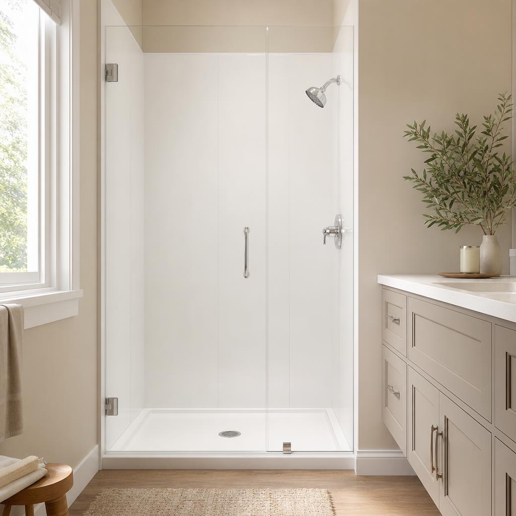 Recently remodeled bathroom in a Broadlands, CO home