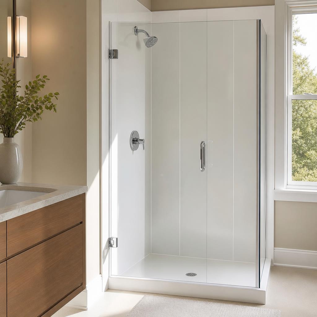 Recently remodeled bathroom in a Brookhaven, GA home
