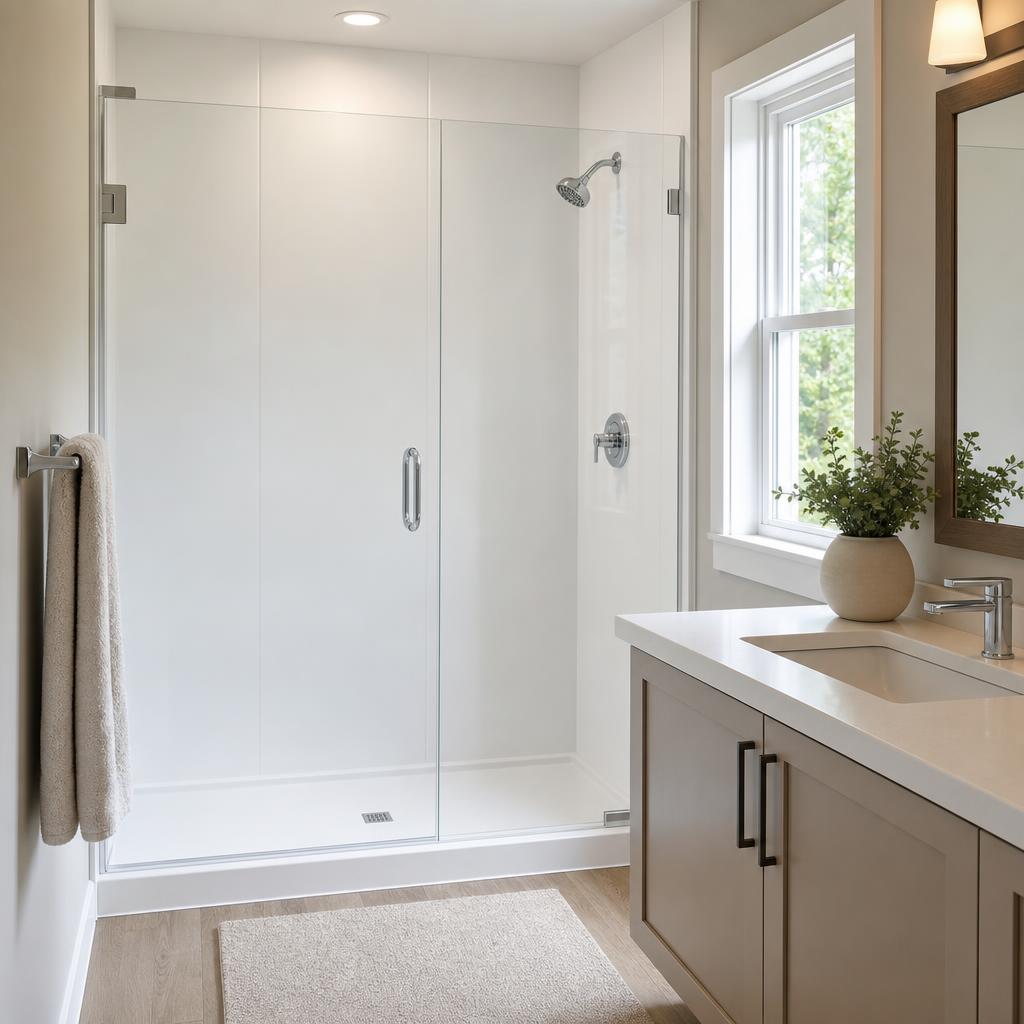 Recently remodeled bathroom in a Brooks, KY home