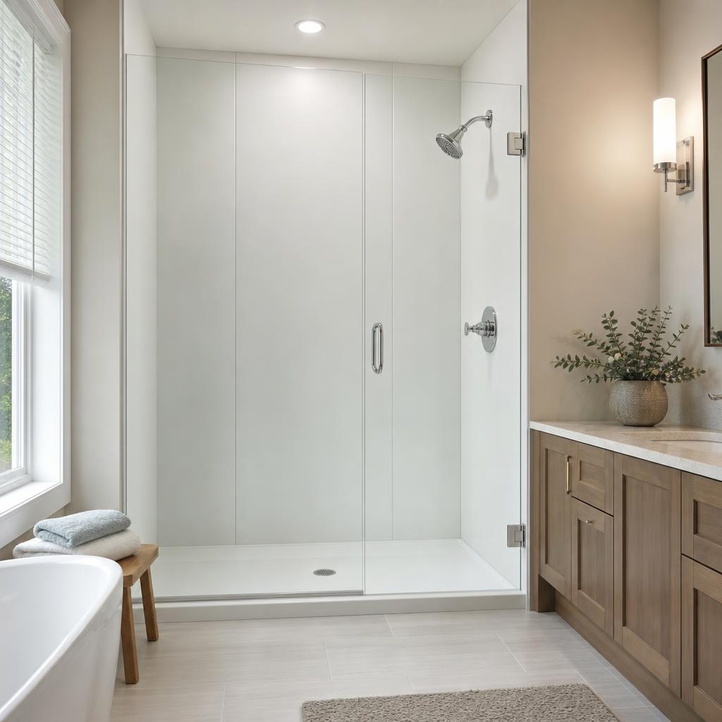 Recently remodeled bathroom in a Brooksville, FL home