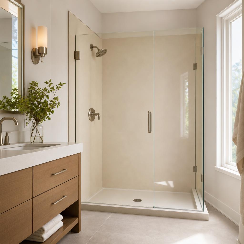 Recently remodeled bathroom in a Brownsboro, KY home
