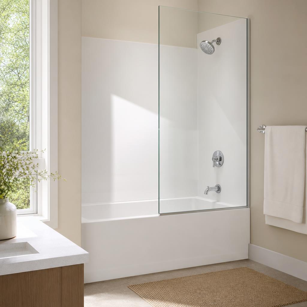 Renovated bathroom in a home in Bullitt County