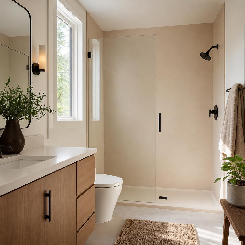 Recently remodeled bathroom in a Butchertown, KY home
