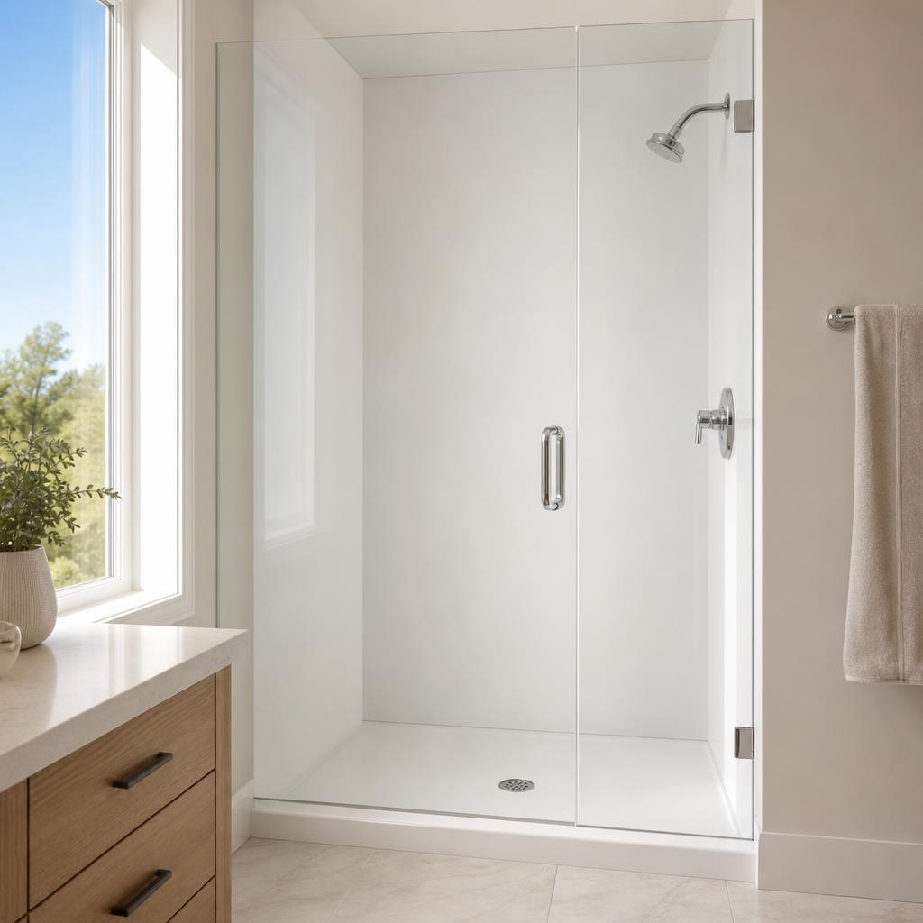 Renovated bathroom in a home in Butler County