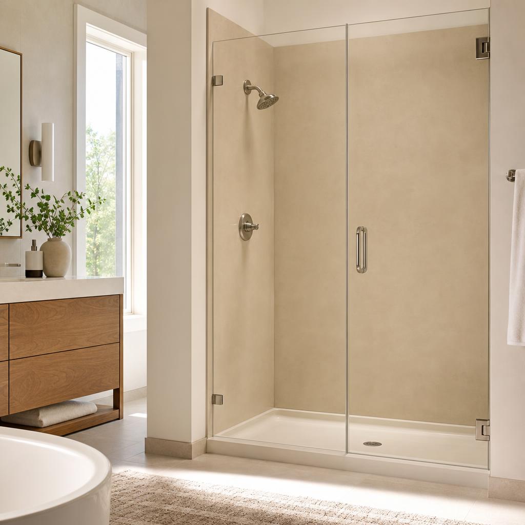 Recently remodeled bathroom in a Capshaw, AL home