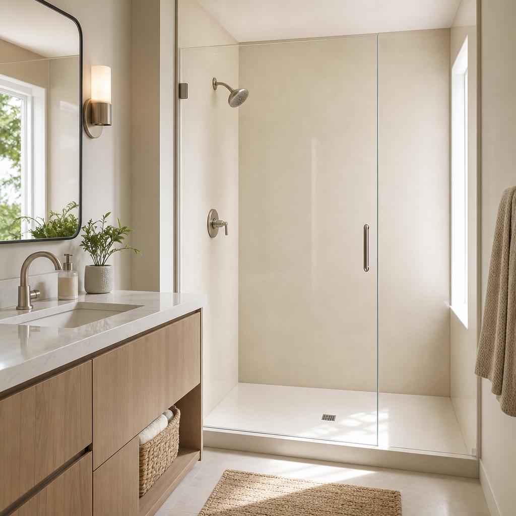 Recently remodeled bathroom in a Carlisle, IA home