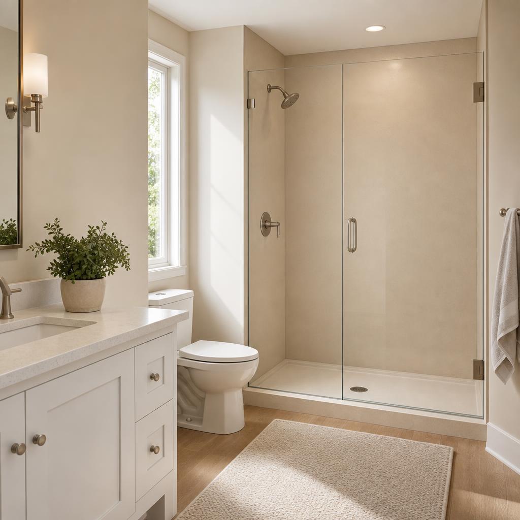 Recently remodeled bathroom in a Cascade, MI home