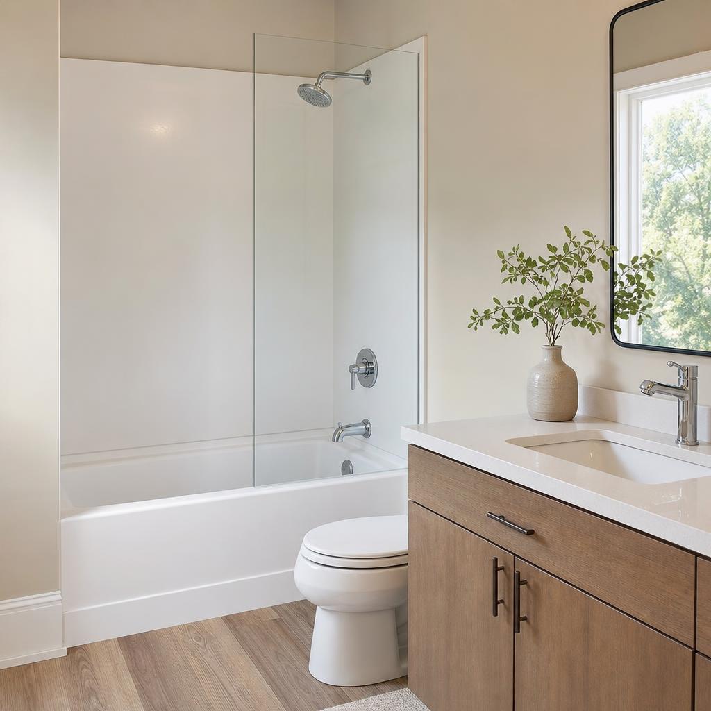 Recently remodeled bathroom in a Cecil Township, PA home