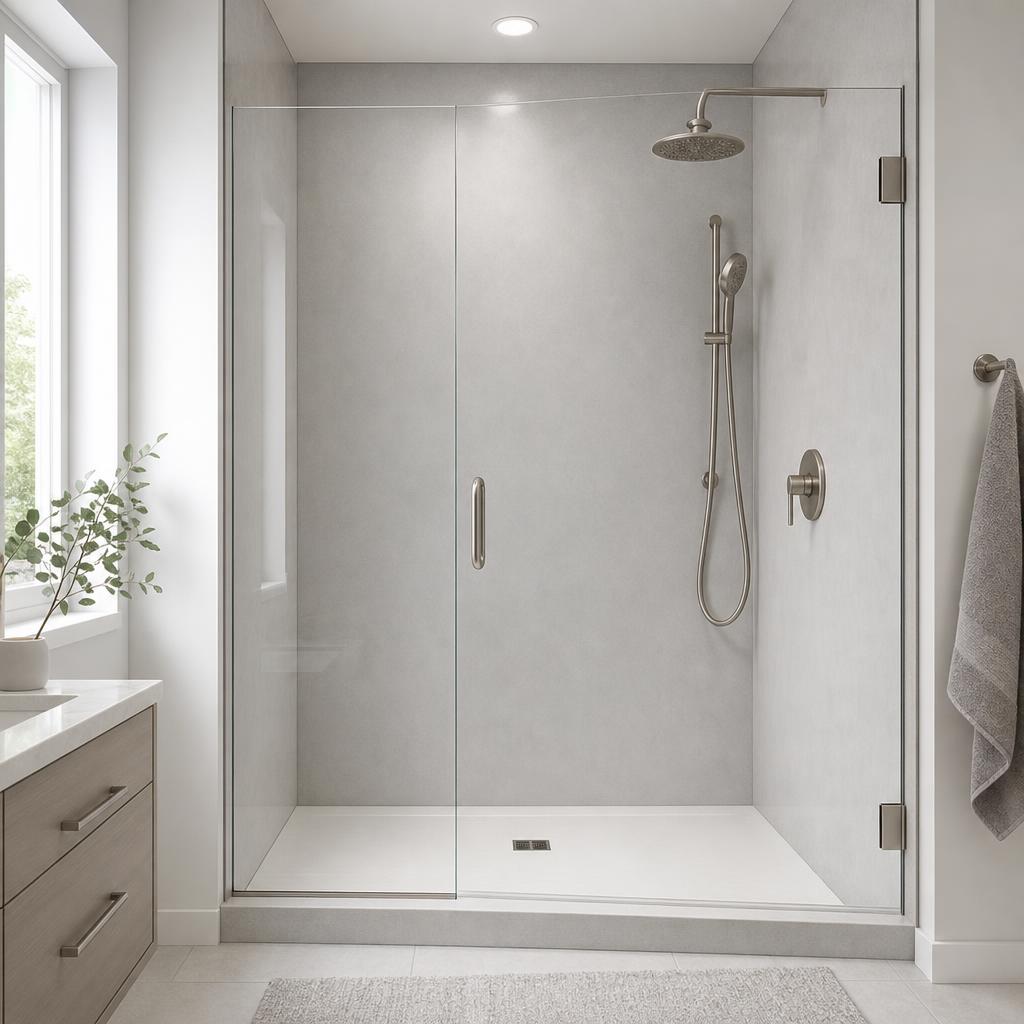 Recently remodeled bathroom in a Centreville, AL home