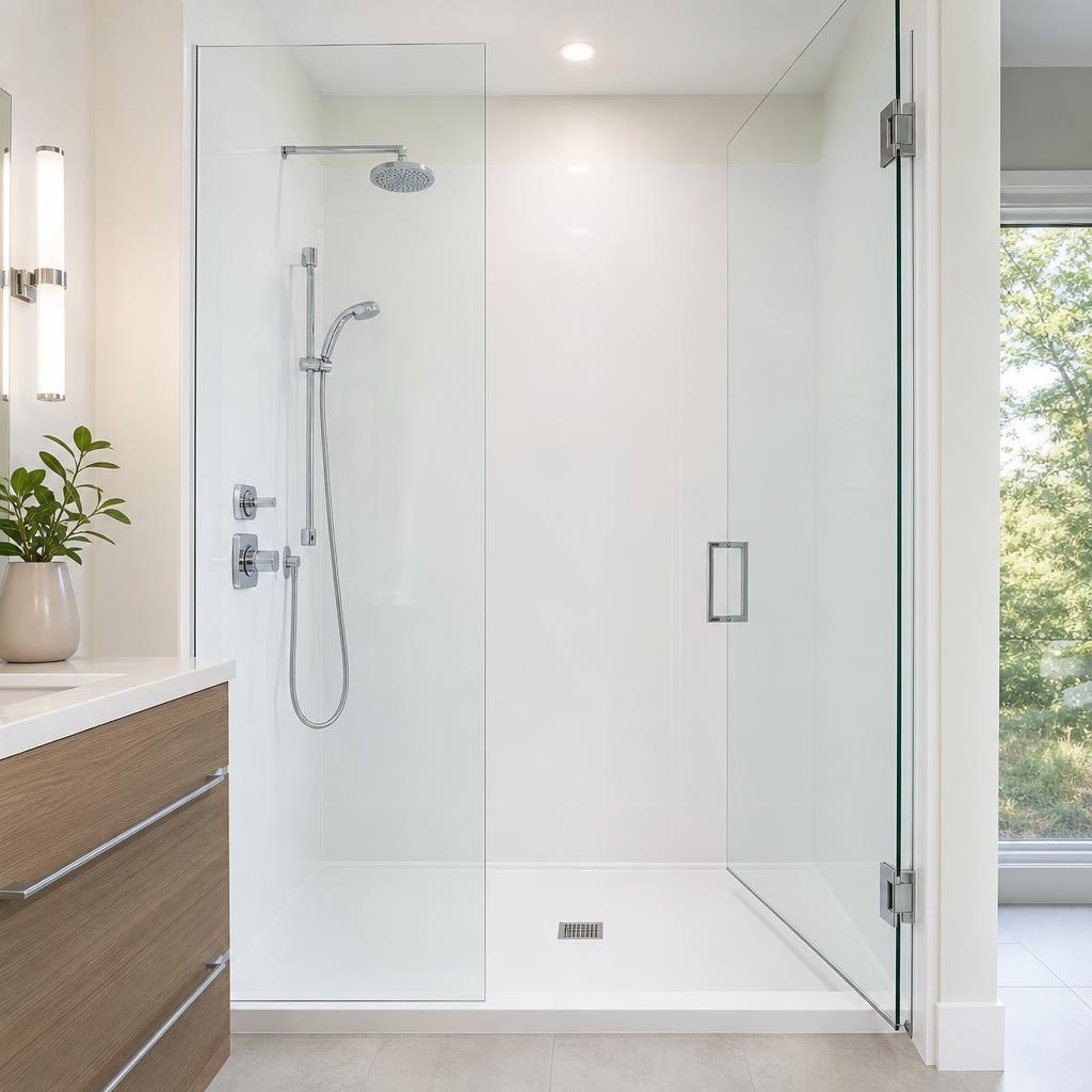 Recently remodeled bathroom in a Charlestown, MA home