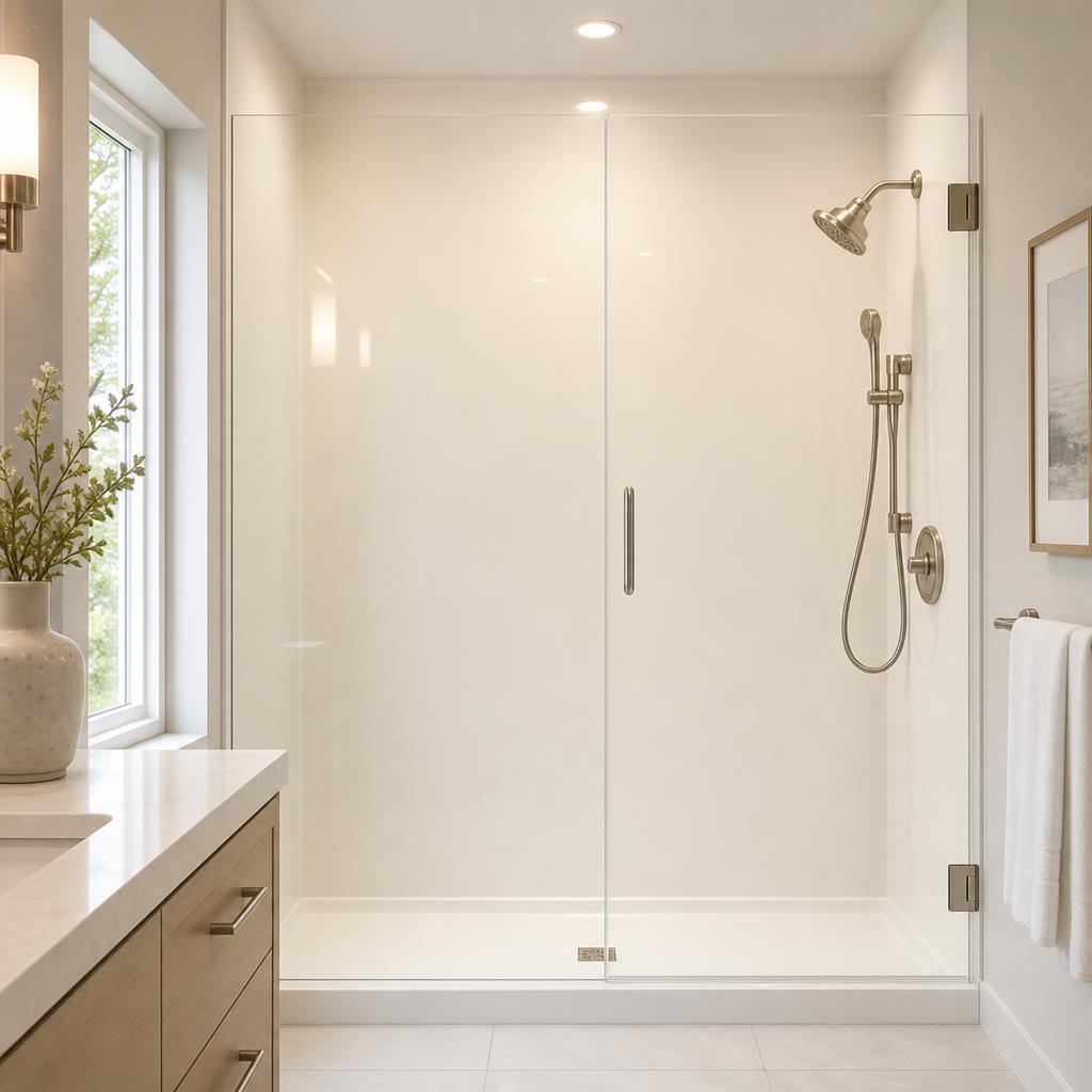 Recently remodeled bathroom in a Chastain Park, GA home
