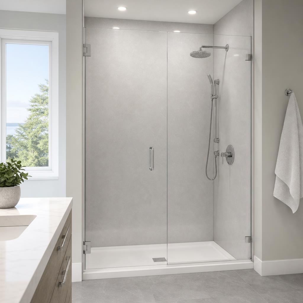 Renovated bathroom in a home in Chester County