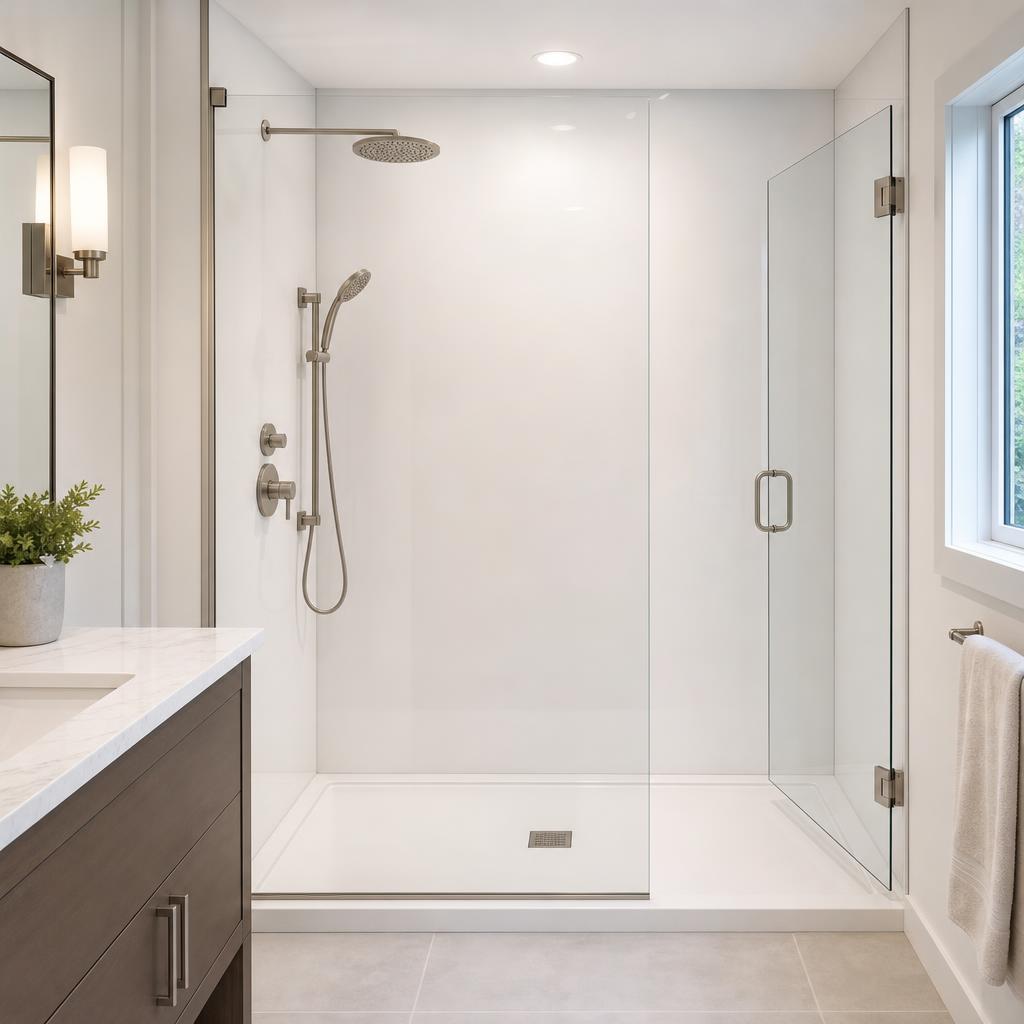 Recently remodeled bathroom in a Chestnut Hill, PA home