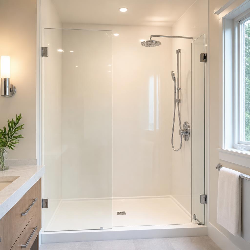 Recently remodeled bathroom in a Clarksville, MI home