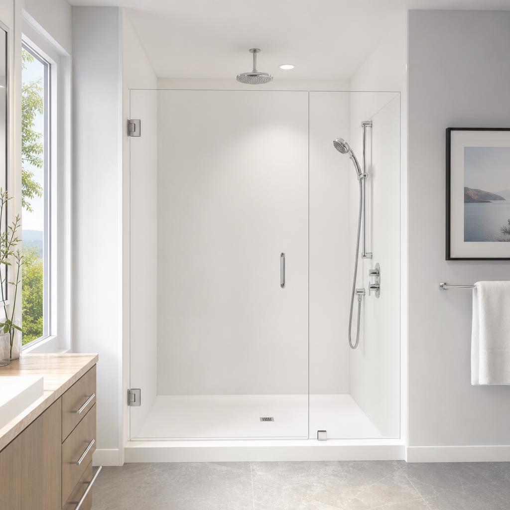 Renovated bathroom in a home in Clay County