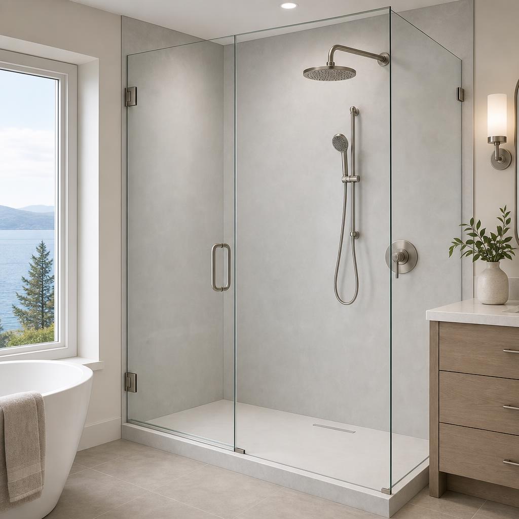 Recently remodeled bathroom in a Clive, IA home