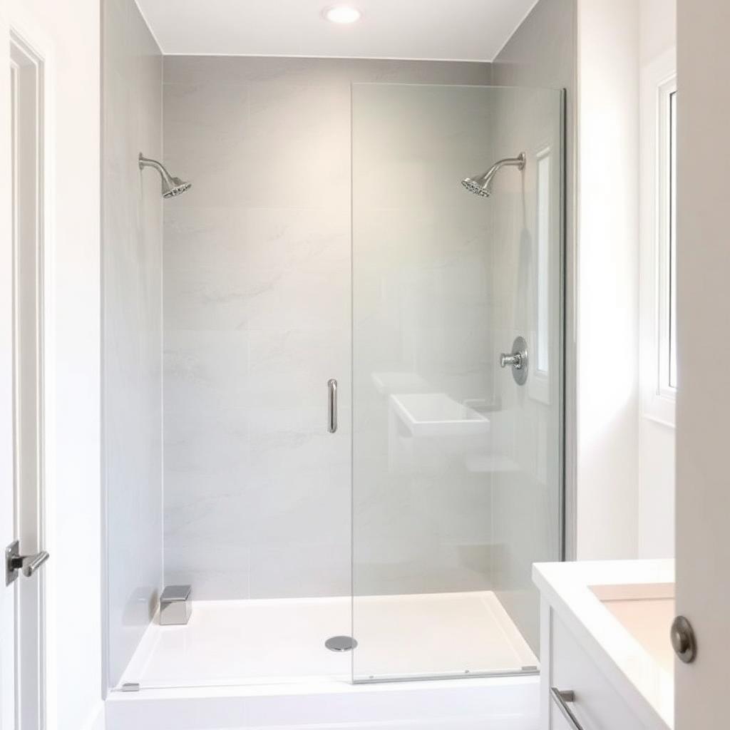 Recently remodeled bathroom in a Conley, GA home