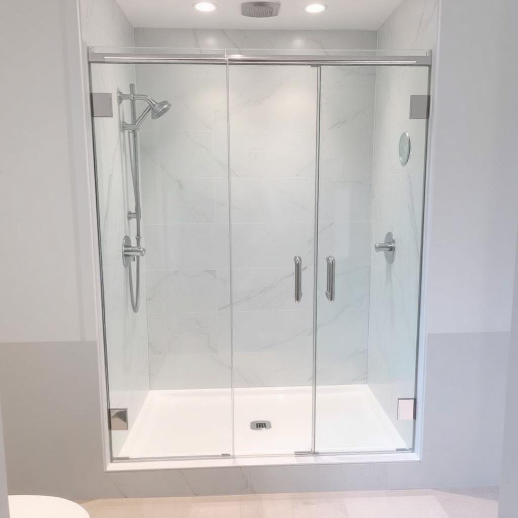 Recently remodeled bathroom in a Coopersville, MI home