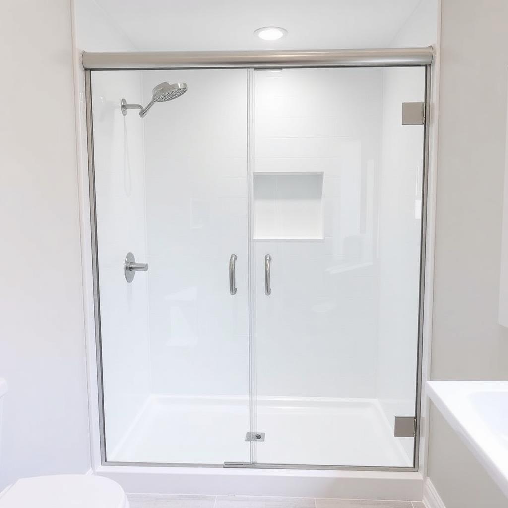 Renovated bathroom in a home in Cuyahoga County